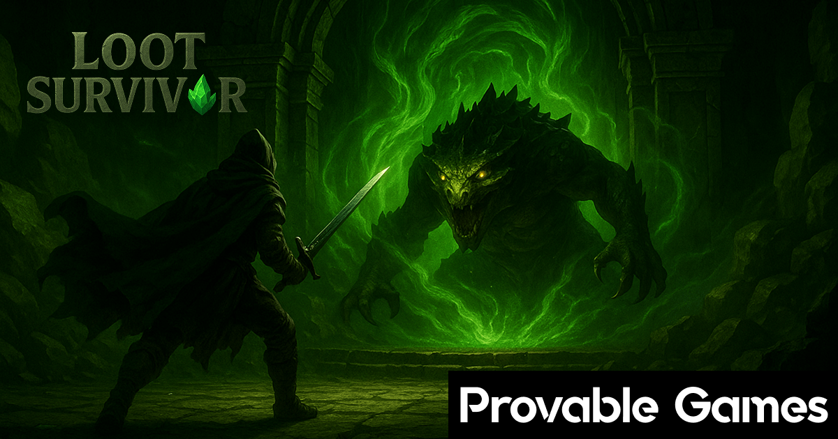 Provable Games | Loot Survivor — Dungeon Crawler RPG